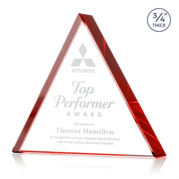Item #AWARD DSS251-R Adler Triangle Award - Red