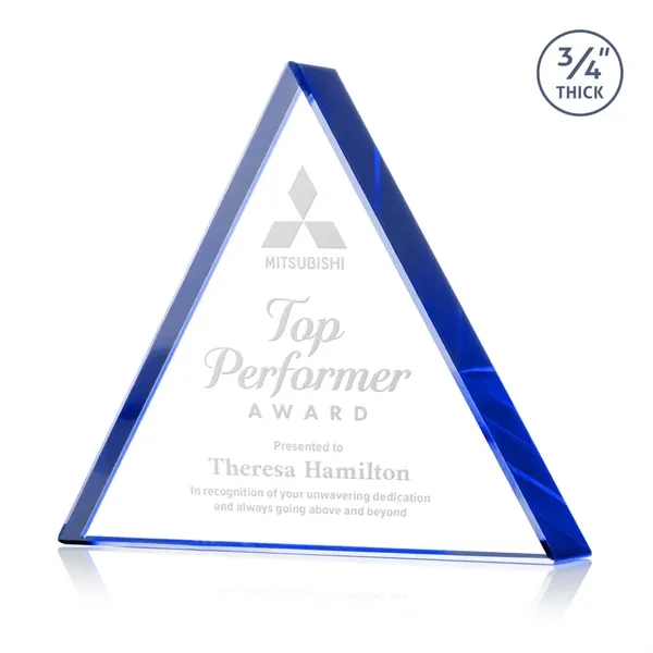 Item #AWARD DSS251-L Adler Triangle Award - Blue
