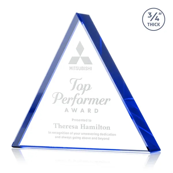 Item #AWARD DSS251-L Adler Triangle Award - Blue