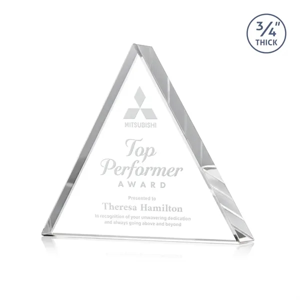 Item #AWARD DSS251 Adler Triangle Award - Clear