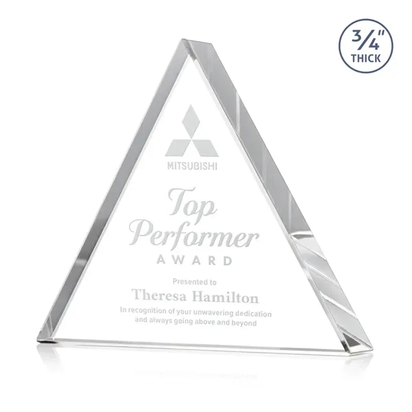 Item #AWARD DSS251 Adler Triangle Award - Clear