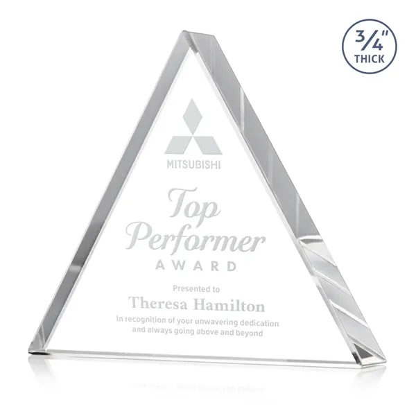 Item #AWARD DSS251 Adler Triangle Award - Clear