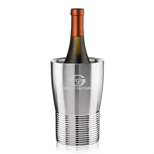 The Genoa Wine Cooler features a sleek stainless steel design with... from ASI 84592 St Regis Group