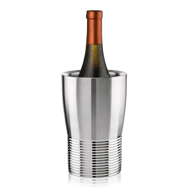 The Genoa Wine Cooler features a sleek stainless steel design with... from ASI 84592 St Regis Group