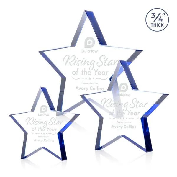 The Esna Star Award is a freestanding, 3/4" thick Starfire crystal... from ASI 84592 St Regis Group / St Regis