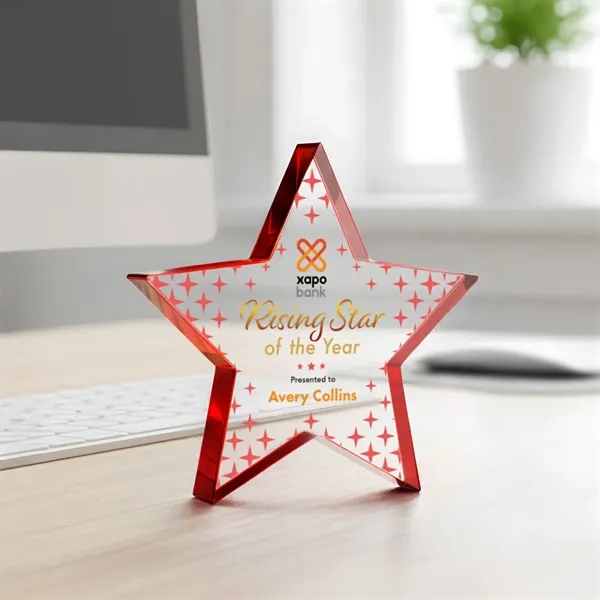 Esna Star VividPrint™ Award - Red... from ASI 84592 St Regis Group / St Regis