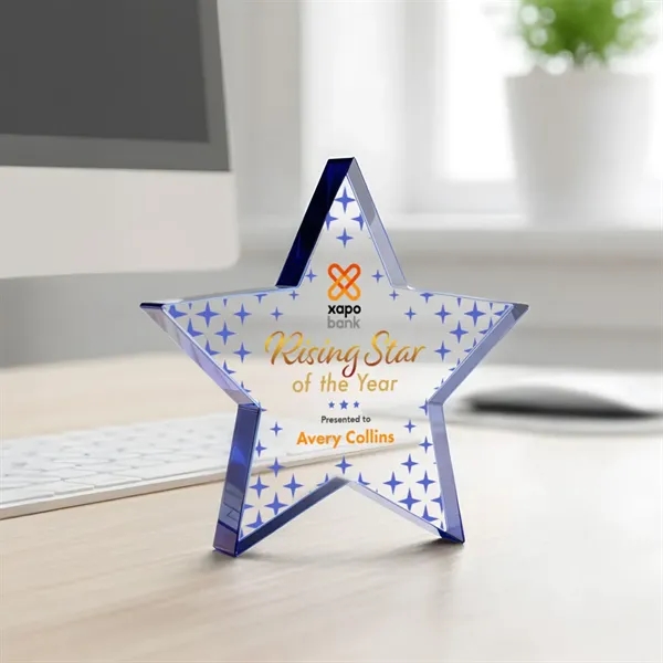 Esna Star VividPrint™ Award - Blue... from ASI 84592 St Regis Group / St Regis