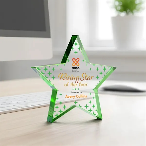 Esna Star VividPrint™ Award - Green... from ASI 84592 St Regis Group / St Regis
