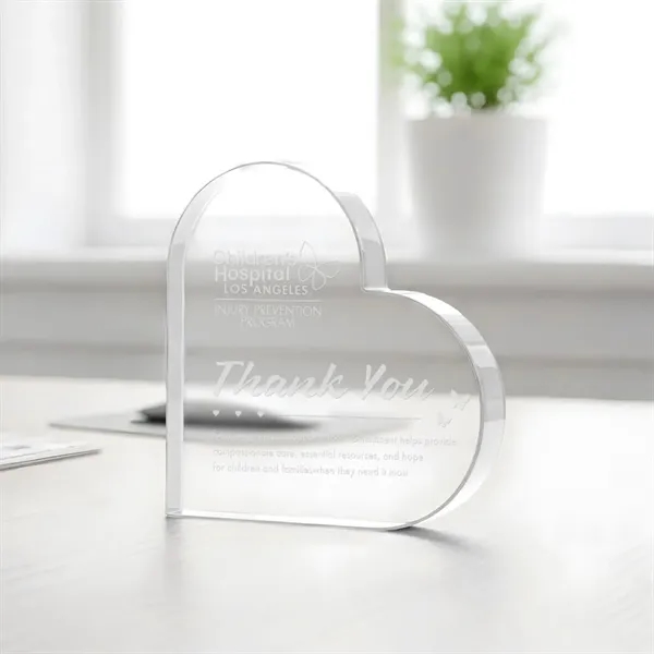 The Davina Heart Award is a freestanding, Starfire crystal award featuring... from ASI 84592 St Regis Group / St Regis