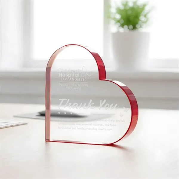 The Davina Heart Award is a freestanding, Starfire crystal award featuring... from ASI 84592 St Regis Group / St Regis
