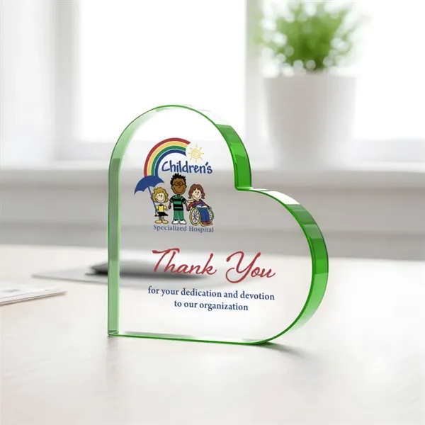 Davina Heart VividPrint™ Award - Green... from ASI 84592 St Regis Group / St Regis