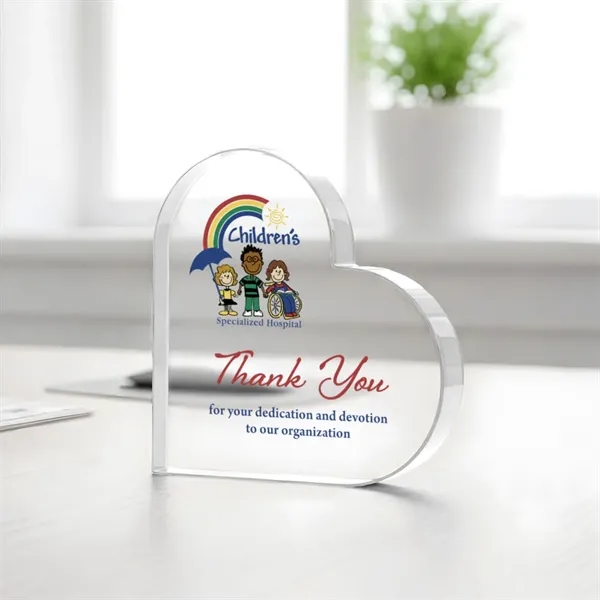 Davina Heart VividPrint™ Award - Clear... from ASI 84592 St Regis Group / St Regis