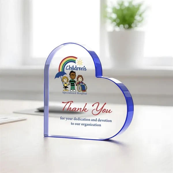 Davina Heart VividPrint™ Award - Blue... from ASI 84592 St Regis Group / St Regis