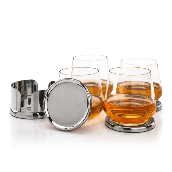The Baldoni Coasters & On-the-Rocks Set combines modern elegance with everyday... from ASI 84592 St Regis Group