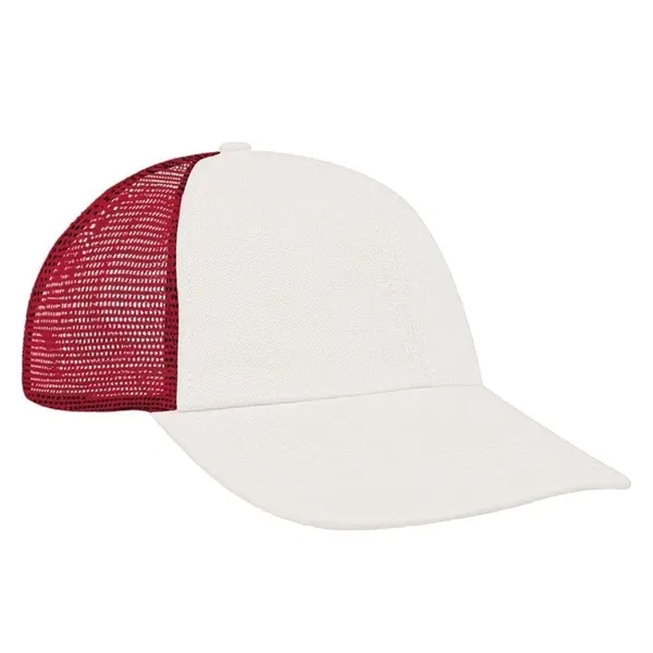 Order Custom Unstructured "Dad", Brushed Twill/Mesh, Snapback Baseball Caps. American Made... from ASI 73775 Unionwear