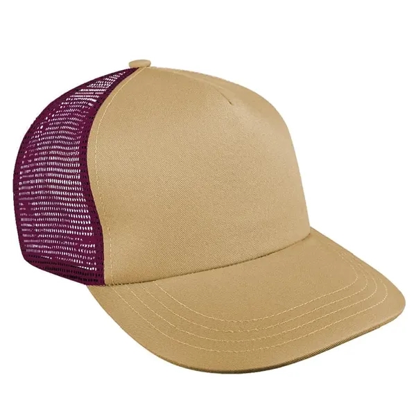 Order Custom High Crown Trucker, Brushed Twill/Mesh, Snapback Baseball Caps. American... from ASI 73775 Unionwear