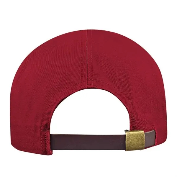 Order Custom Unstructured "Dad", Cotton Duck, Leather Strap Baseball Caps. American... from ASI 73775 Unionwear