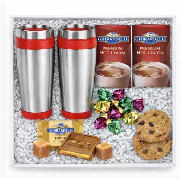 Tumblers,Cocoa,Chocolate and Cookies gift box... from ASI 89971 Stuff A Mug