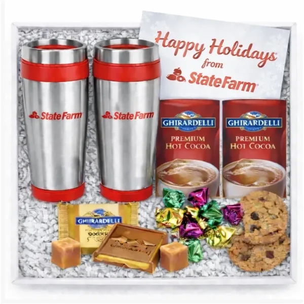 Tumblers,Cocoa,Chocolate and Cookies gift box... from ASI 89971 Stuff A Mug