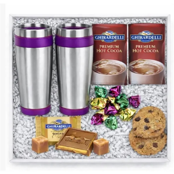 Tumblers,Cocoa,Chocolate and Cookies gift box... from ASI 89971 Stuff A Mug