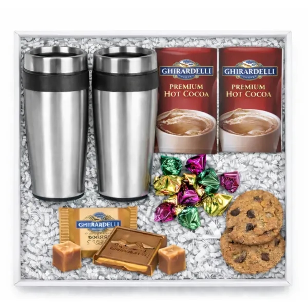 Tumblers,Cocoa,Chocolate and Cookies gift box... from ASI 89971 Stuff A Mug