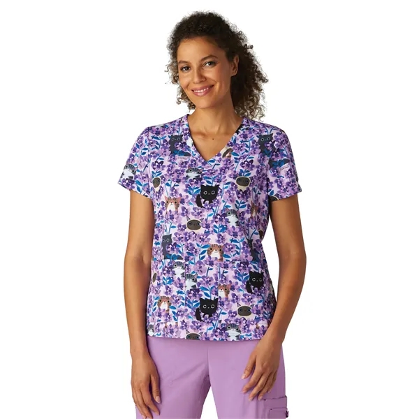 Artist Series - Women's Two-Pocket Print Top... from ASI 86018 Scrub Authority