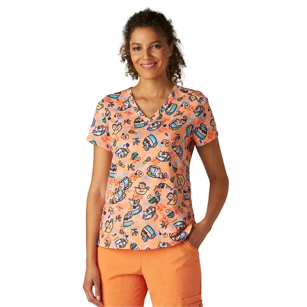 Artist Series - Women's Two-Pocket Print Top... from ASI 86018 Scrub Authority