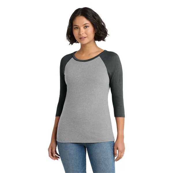 District Women's Perfect Tri 3/4-Sleeve Raglan.... from ASI 84863 SanMar