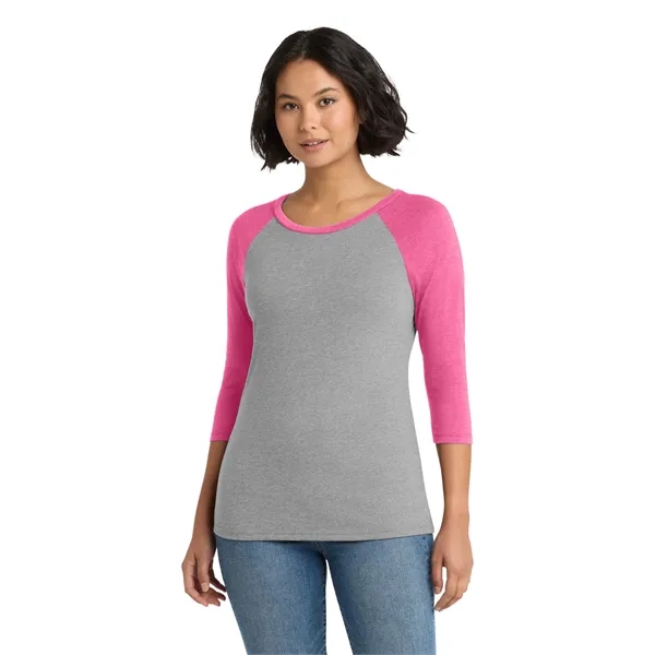 District Women's Perfect Tri 3/4-Sleeve Raglan.... from ASI 84863 SanMar
