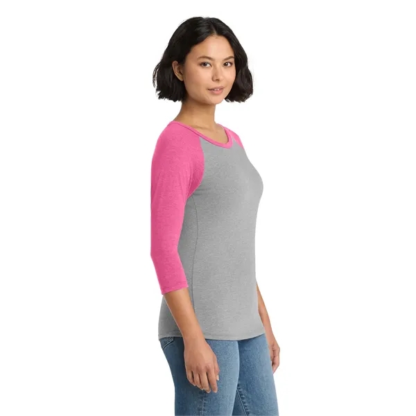 District Women's Perfect Tri 3/4-Sleeve Raglan.... from ASI 84863 SanMar