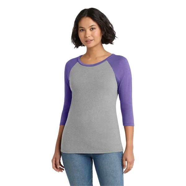 District Women's Perfect Tri 3/4-Sleeve Raglan.... from ASI 84863 SanMar