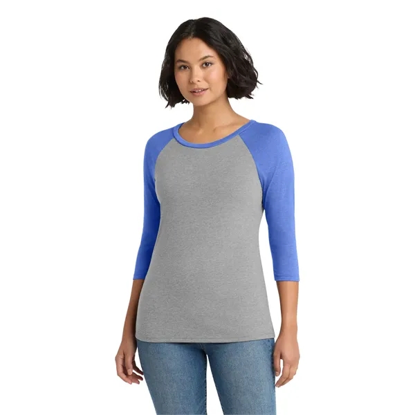 District Women's Perfect Tri 3/4-Sleeve Raglan.... from ASI 84863 SanMar