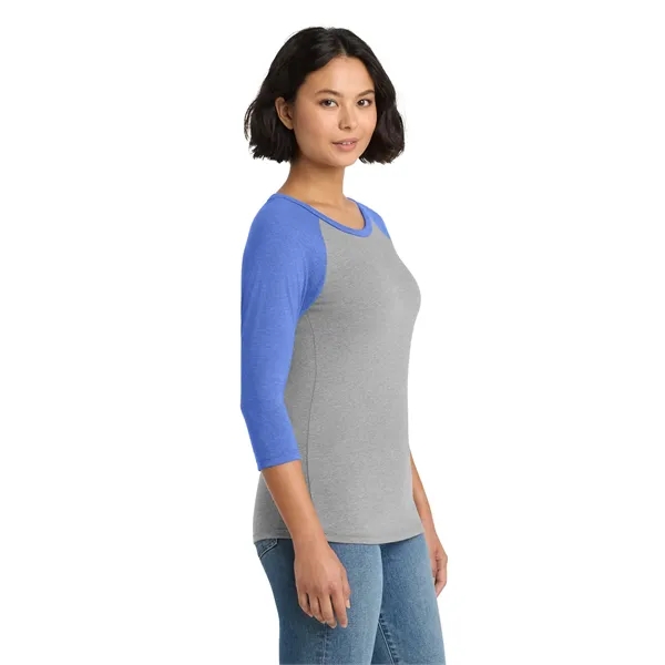 District Women's Perfect Tri 3/4-Sleeve Raglan.... from ASI 84863 SanMar