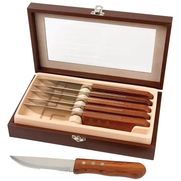Niagara Cutlery™ Rosewood 6-Piece Steak Knife Set... from ASI 89320 Starline USA Inc