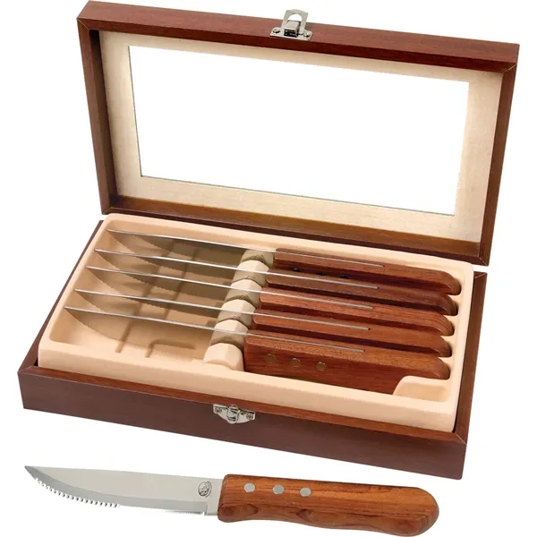 Niagara Cutlery™ Rosewood 6-Piece Steak Knife Set... from ASI 89320 Starline USA Inc