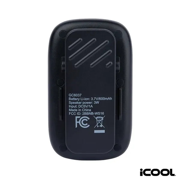 iCOOL® Ozzy IPX5 / 3W Wearable Wireless Speaker... from ASI 67866 Logomark/Valumark