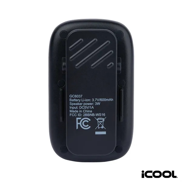 iCOOL® Ozzy IPX5 / 3W Wearable Wireless Speaker... from ASI 67866 Logomark/Valumark