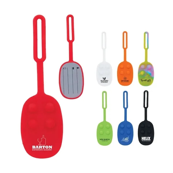 Momo Push Pop Silicone Luggage Tag... from ASI 67866 Logomark/Valumark