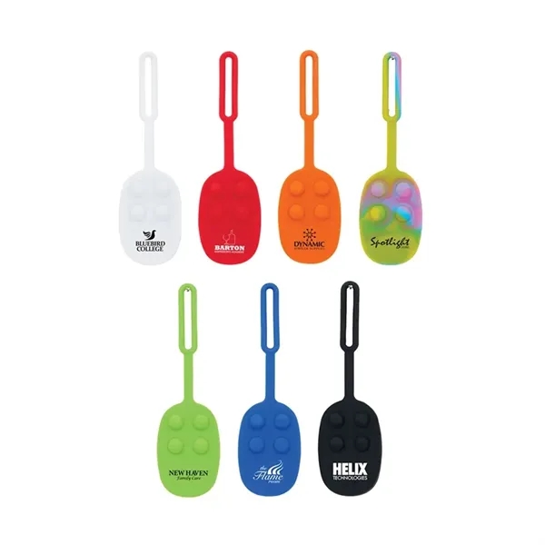 Momo Push Pop Silicone Luggage Tag... from ASI 67866 Logomark/Valumark