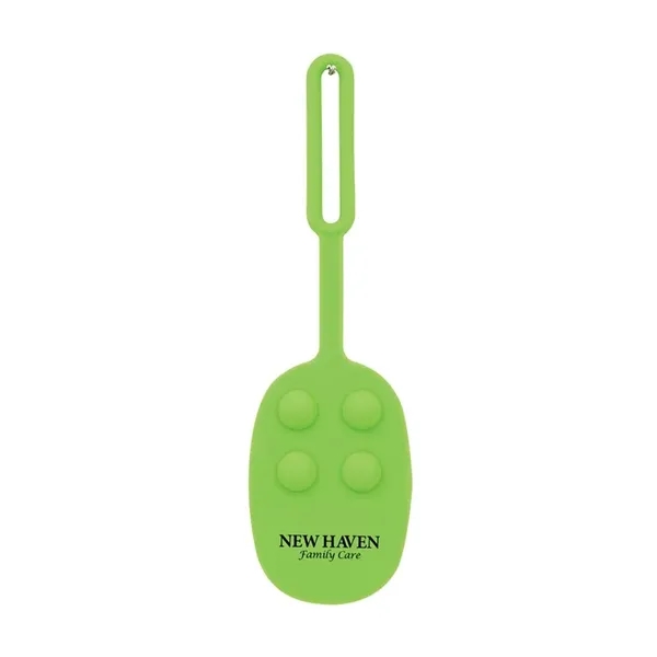 Momo Push Pop Silicone Luggage Tag... from ASI 67866 Logomark/Valumark