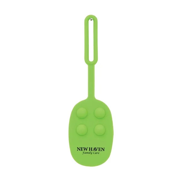 Momo Push Pop Silicone Luggage Tag... from ASI 67866 Logomark/Valumark
