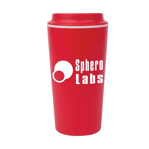 Kenzie 16 oz. Double Wall Recycled Polypropylene Coffee T...... from ASI 67866 Logomark/Valumark