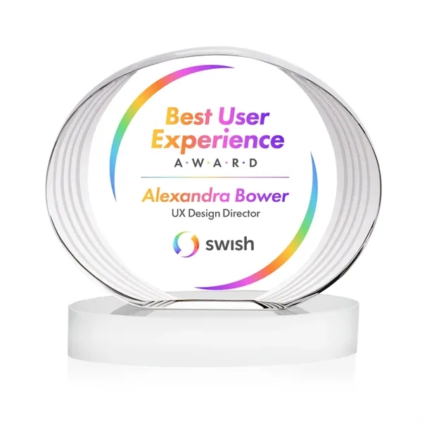 Sheraton VividPrint™ Award on Base - White... from ASI 84592 St Regis Group / St Regis