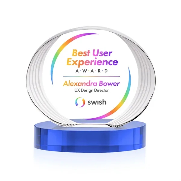 Sheraton VividPrint™ Award on Base - Sky Blue... from ASI 84592 St Regis Group / St Regis