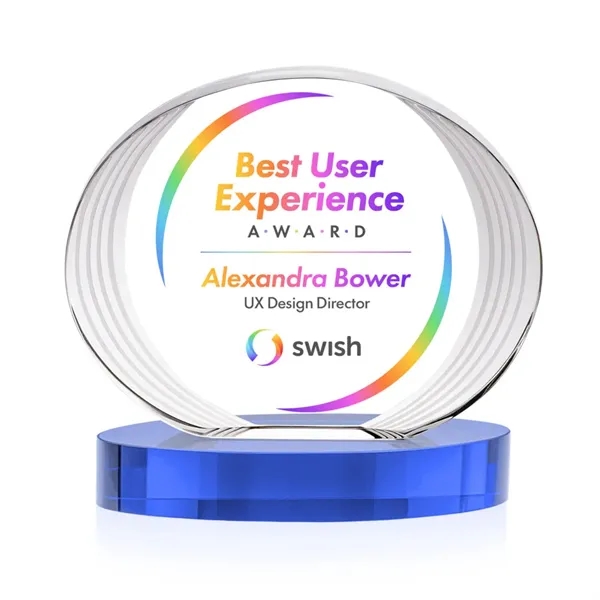 Sheraton VividPrint™ Award on Base - Sky Blue... from ASI 84592 St Regis Group / St Regis