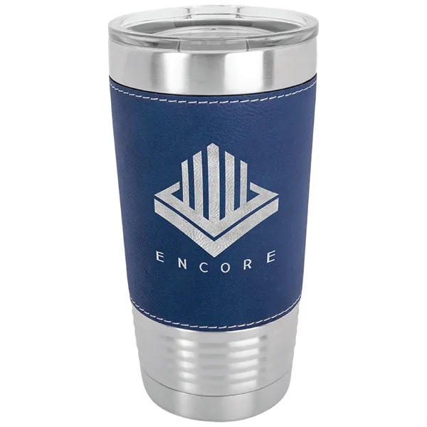 20 oz. stainless steel tumbler with double-wall vacuum insulation, clear lid... from ASI 74601 Calico
