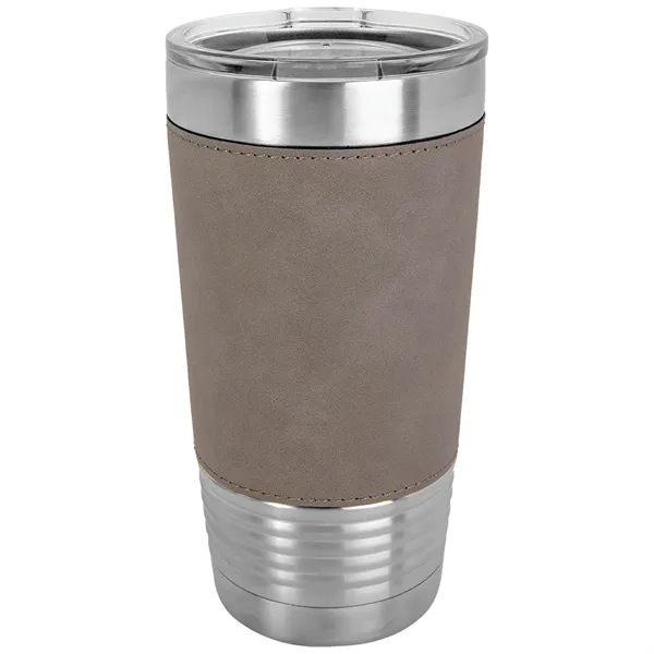20 oz. stainless steel tumbler with double-wall vacuum insulation, clear lid... from ASI 74601 Calico