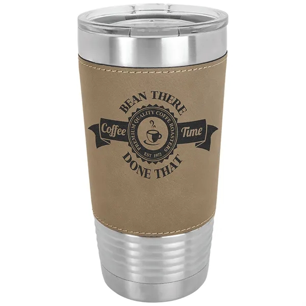 20 oz. stainless steel tumbler with double-wall vacuum insulation, clear lid... from ASI 74601 Calico