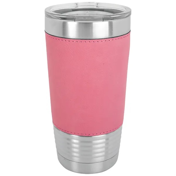 20 oz. stainless steel tumbler with double-wall vacuum insulation, clear lid... from ASI 74601 Calico
