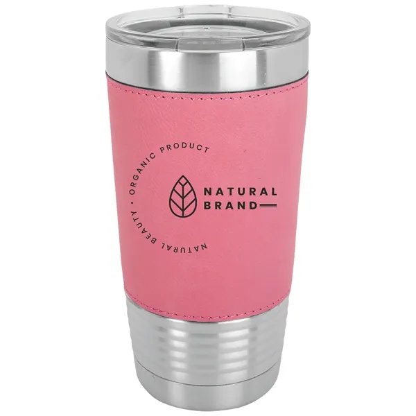 20 oz. stainless steel tumbler with double-wall vacuum insulation, clear lid... from ASI 74601 Calico
